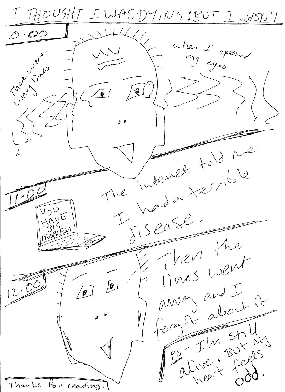 thought dying drawing